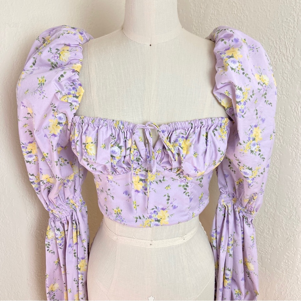 💔SOLD $119 House of CB Millicent Lilac Cropped Top - Picture 5 of 12